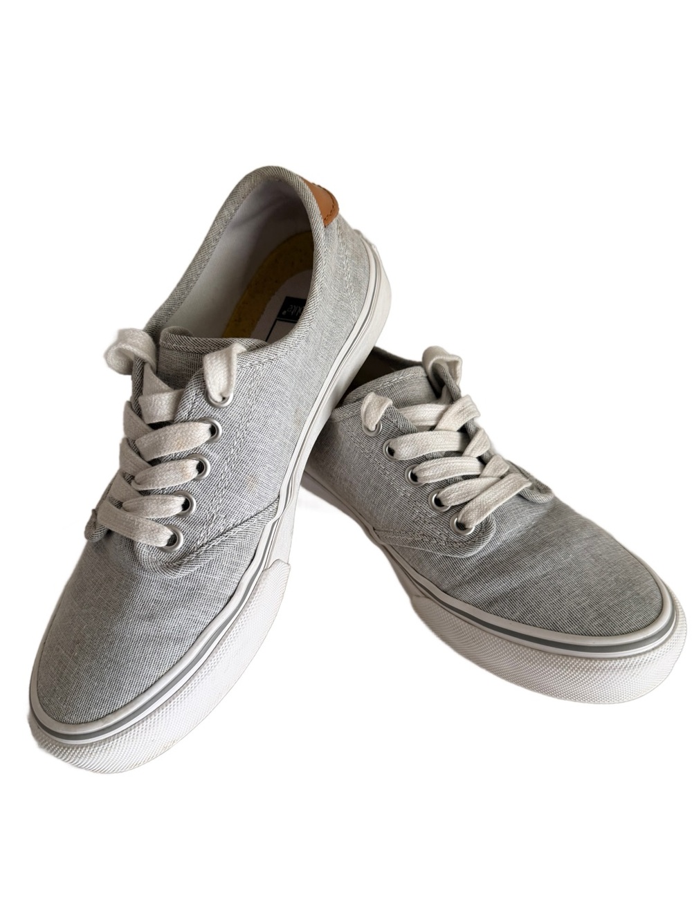 Vans Camden Deluxe Grey Heather Canvas Sneaker Womens 6 Ortholite Comfort